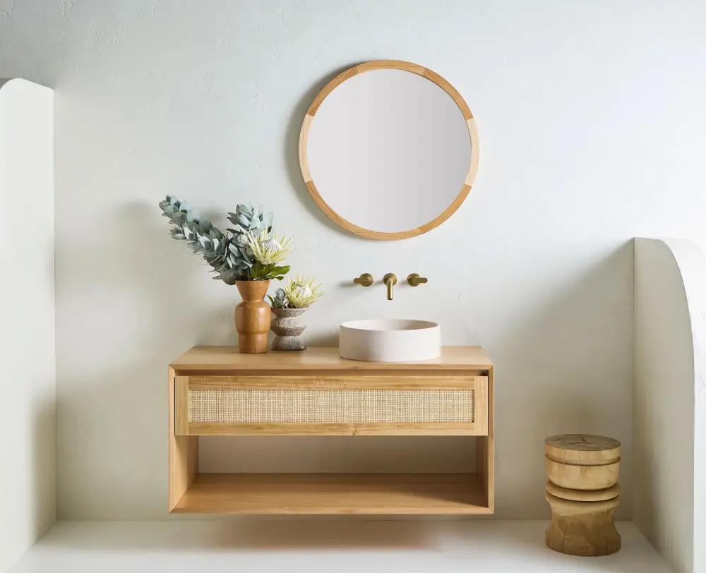 1200mm Timber Vanity in American Oak Aged | In Stock