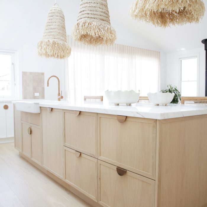 American Oak shaker style kitchen joinery doors