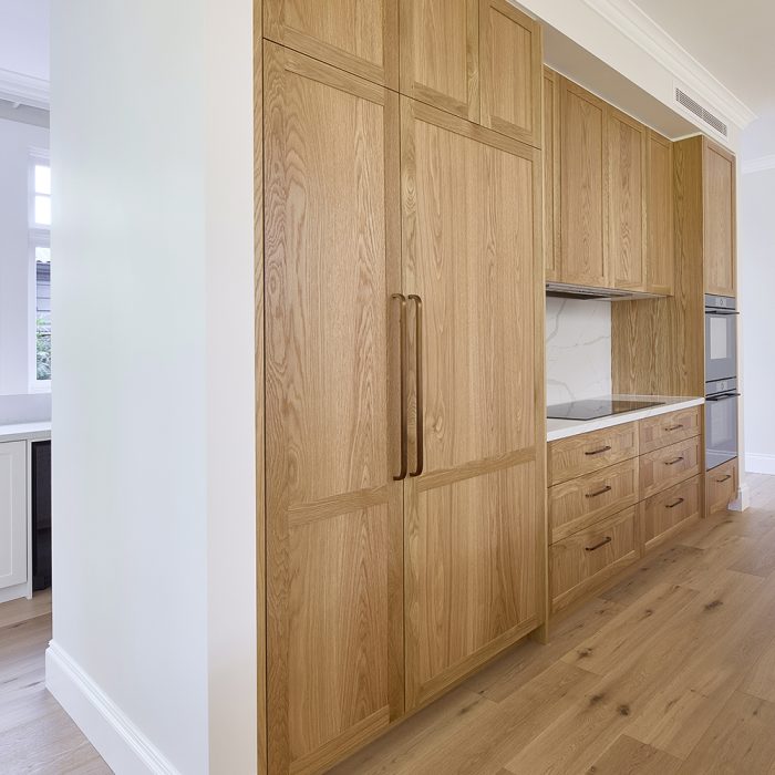 60mm shaker door/drawer profile in American Oak Natural