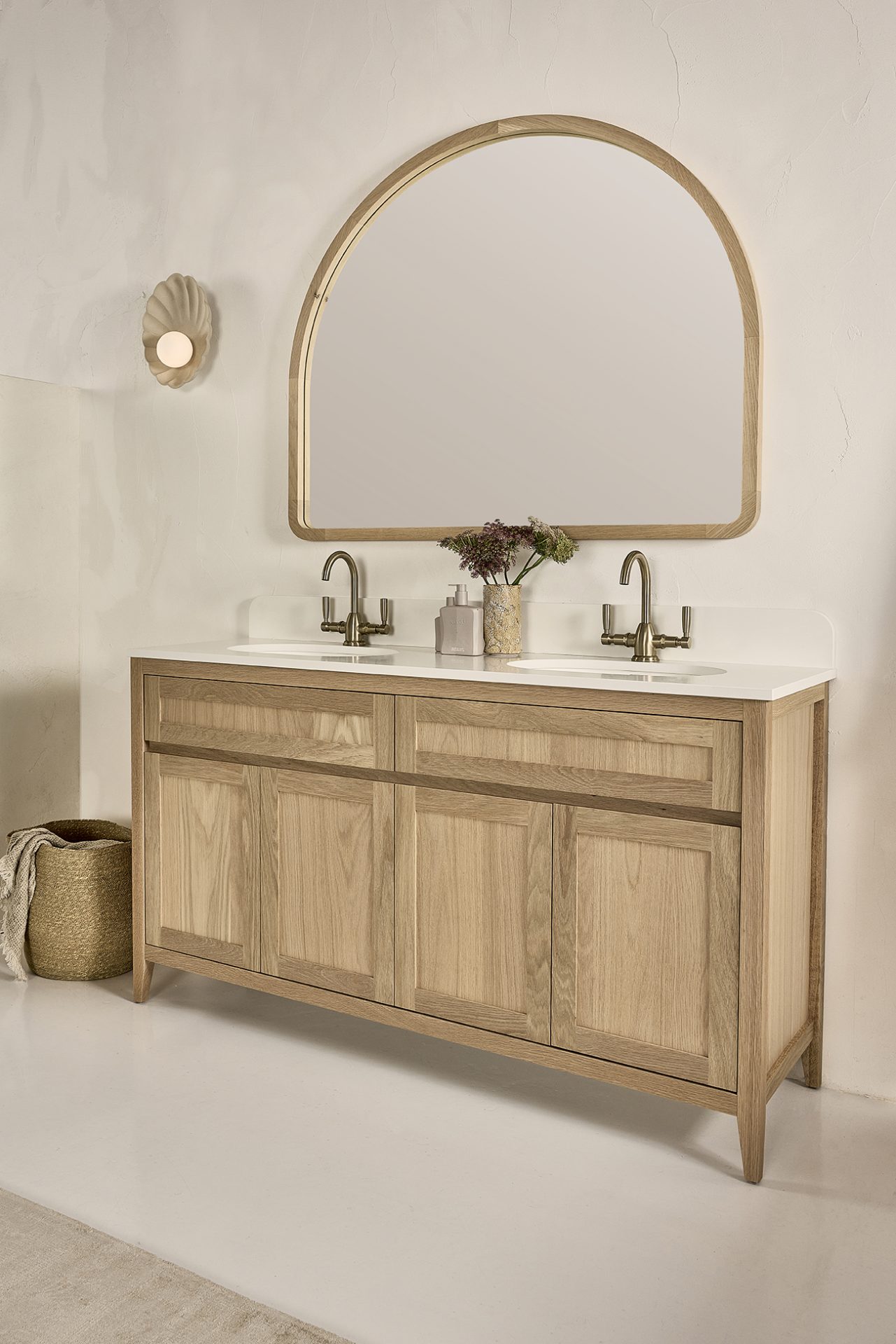 1500 Hampton Vanity in American Walnut: In Stock & Ready to Ship
