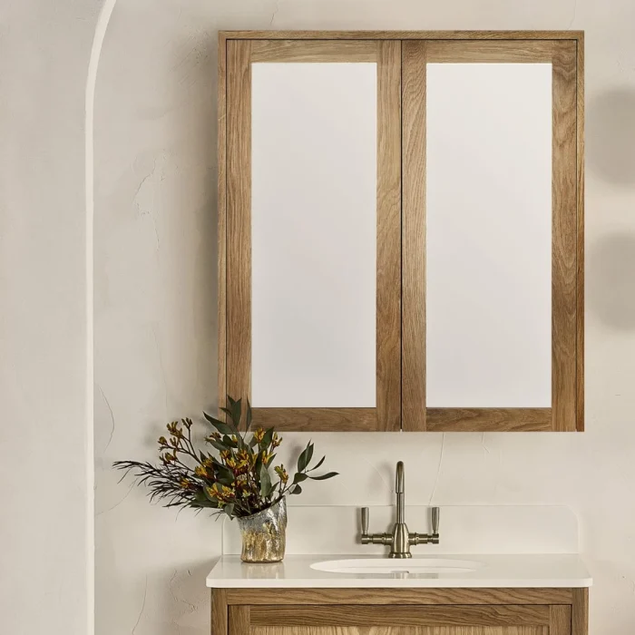 Tasman Mirror Cabinet in American Oak Natural