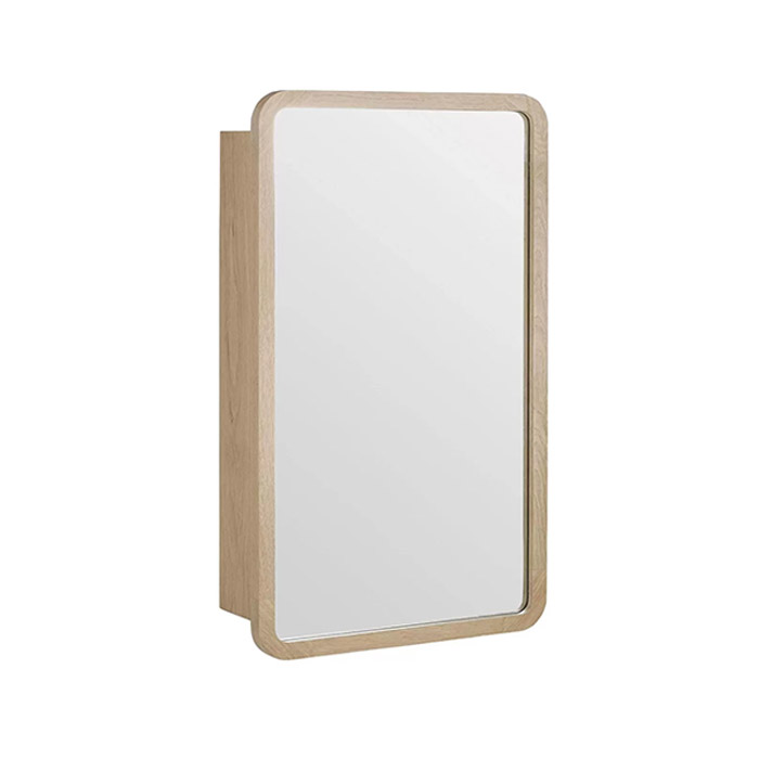 Timber mirror cabinet