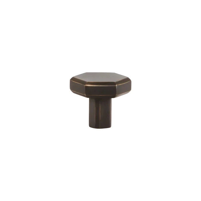 Momo Hendrix Round Knob 32mm in Antique Brass