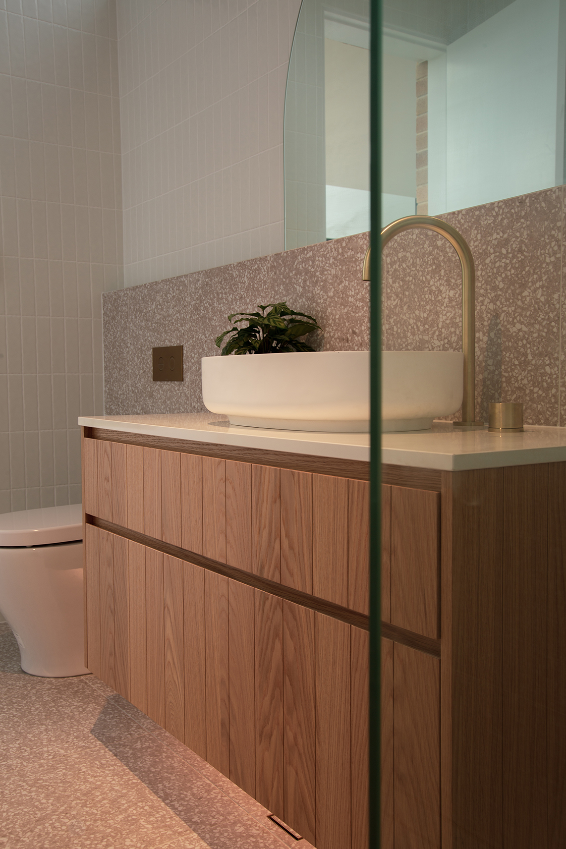 Wall hung timber vanity