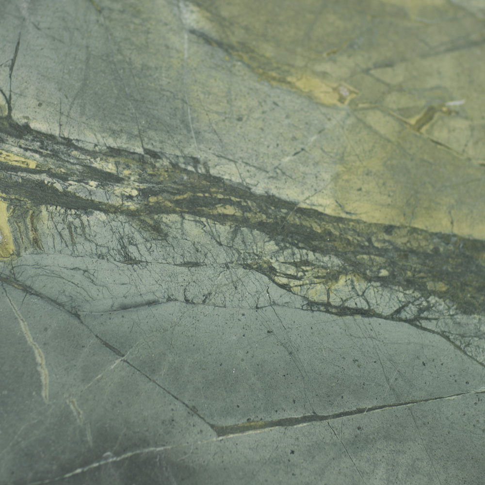 Apple green stone vanity top up close